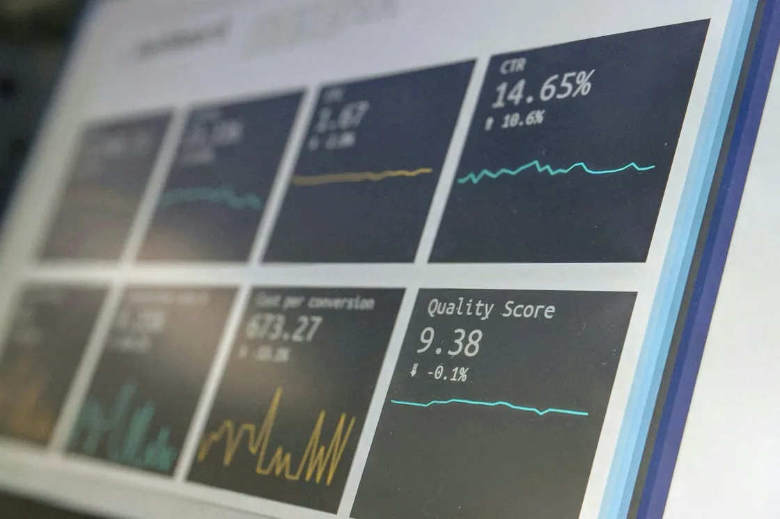 Dashboard met grafieken en statistieken